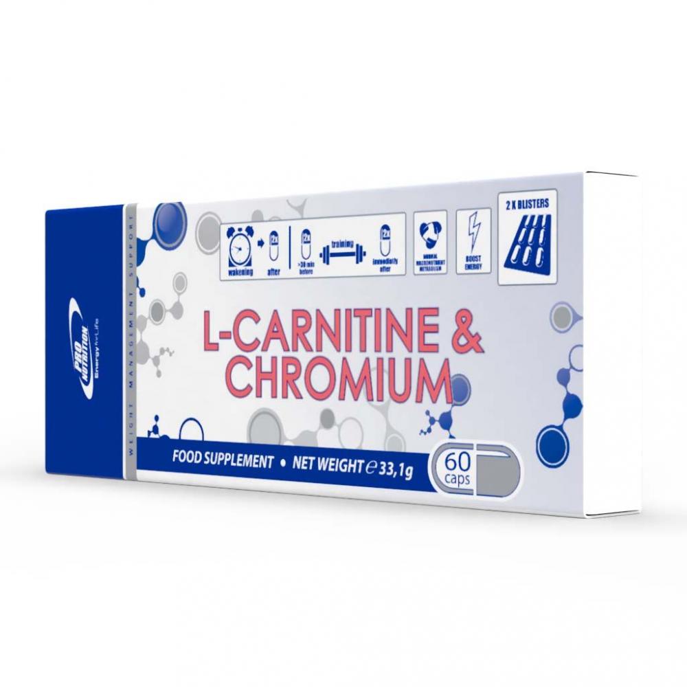 Pro Nutrition L-Carnitine & Chromium, 60 kaps.