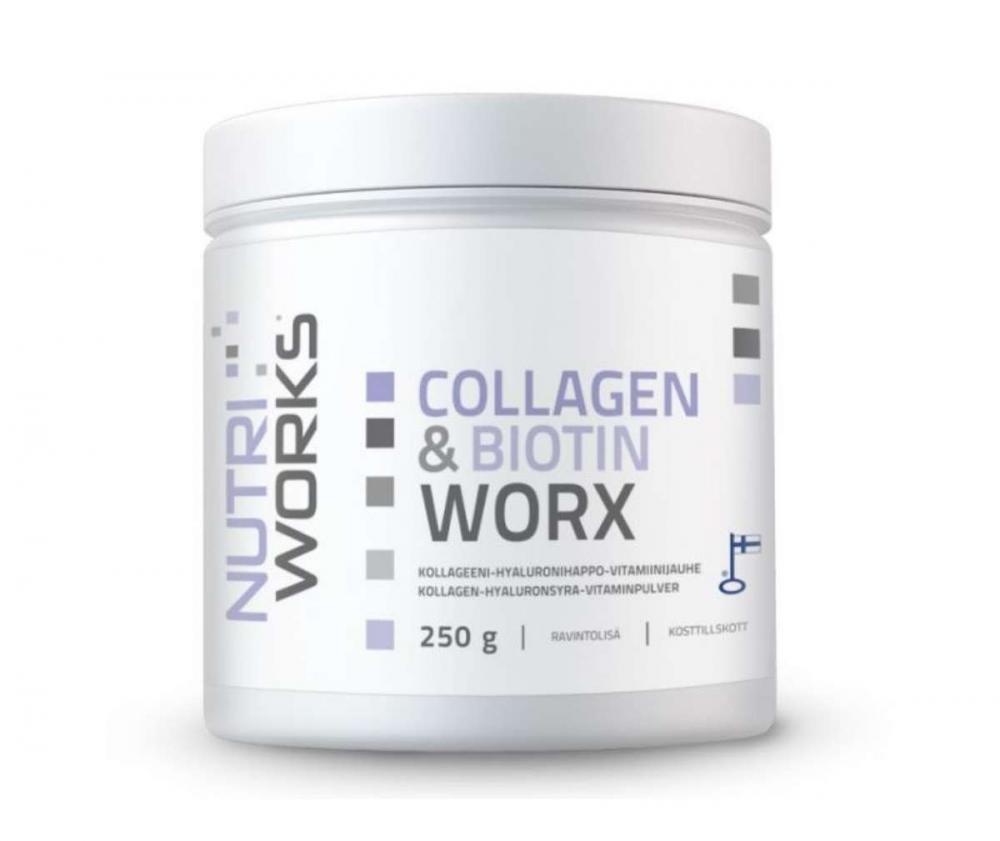 Nutri Works Collagen & Biotin Worx, 250 g