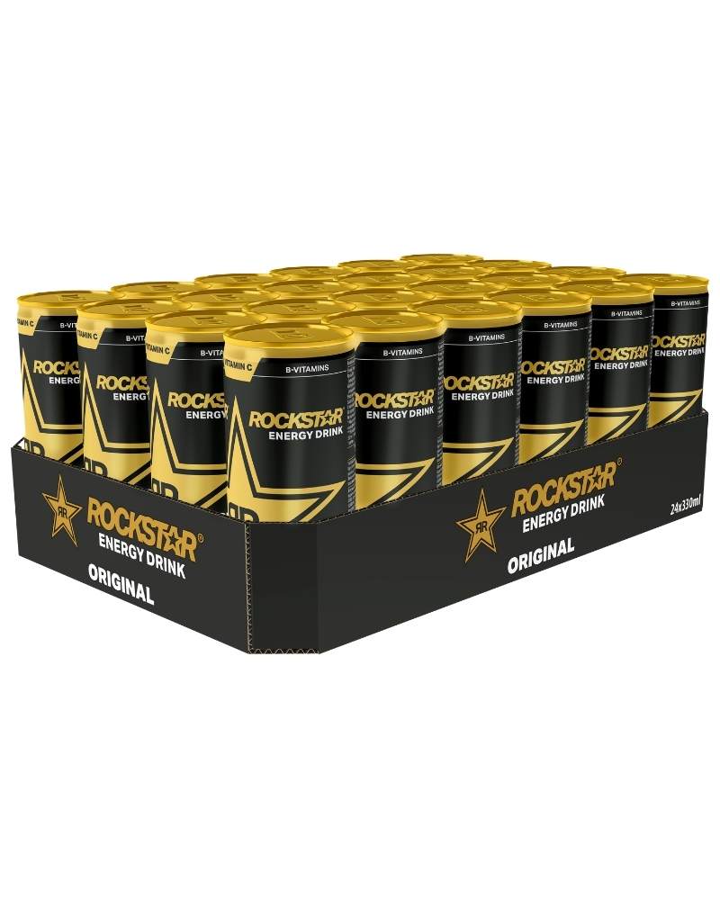 Osta 24 kpl Rockstar Energy Drink Original energiajuoma ! -   | Treenivaatteet, varusteet ja lisäravinteet kovan treenin  tueksi! Suomalainen verkkokauppa.