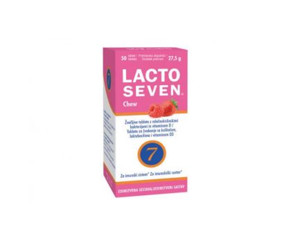 Lacto Seven Chew, 50 tabl. päiväys 6/22