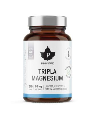 Puhdistamo Tripla Magnesium, 240 kaps (Kampanjakoko!)