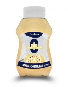 GymBeam Zerosyrup, 350ml, White Chocolate
