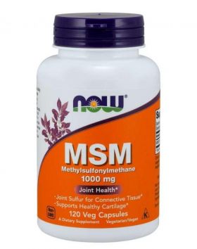 NOW Foods MSM 1000 mg, 120 kaps.