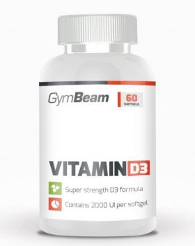 GymBeam Vitamin D3, 2000IU, 120 kaps.