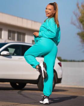 M-Sportswear Outlet Comfy Sweatpants, Bright Turquoise